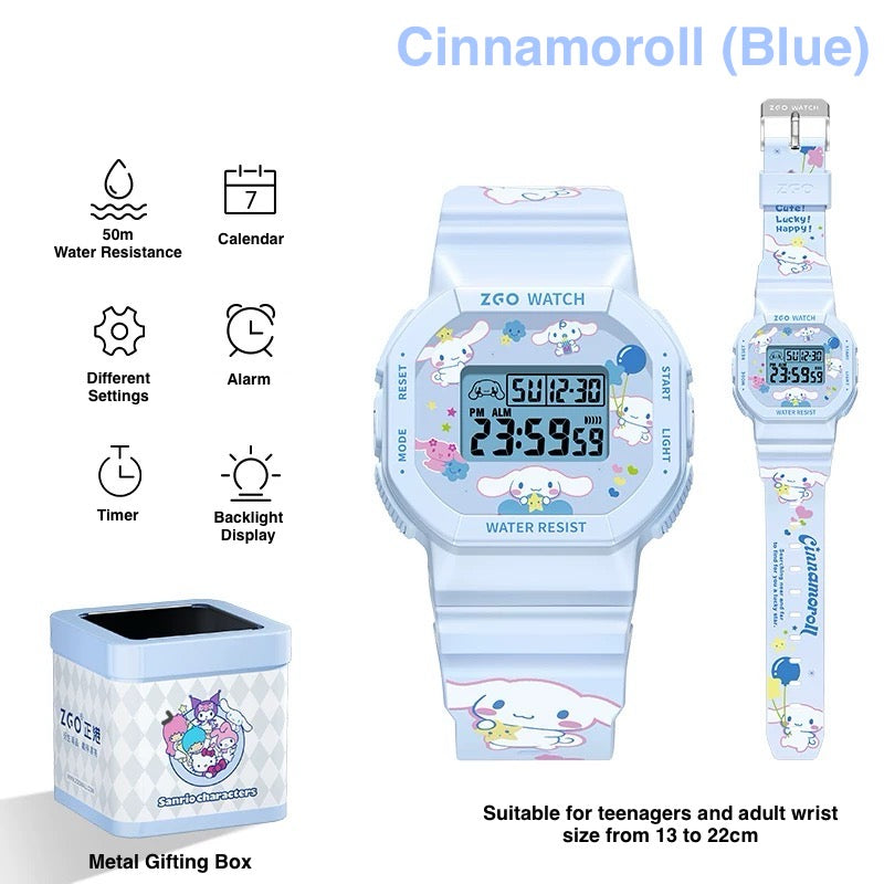 Cinnamoroll Sanrio Watch With Backlight Display