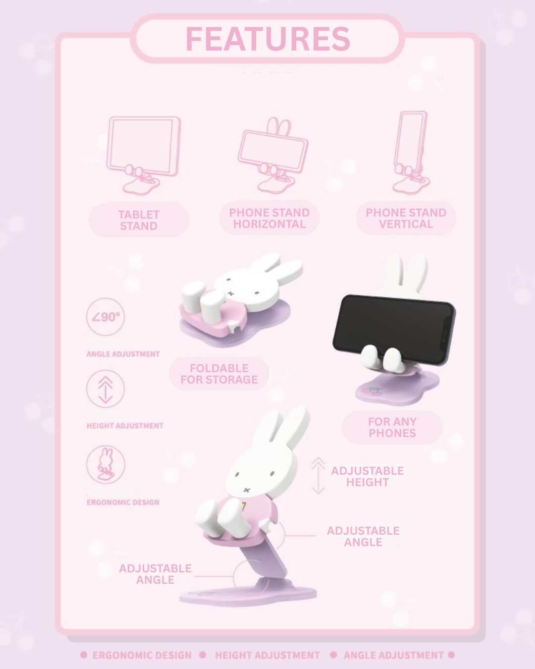 Miffy Phone / iPad / Tablet Stand (One Box - Random Blind Box)