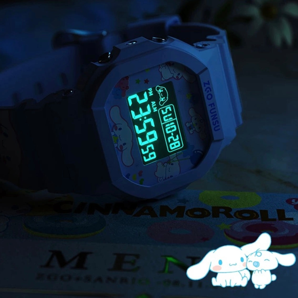 Cinnamoroll Sanrio Watch With Backlight Display
