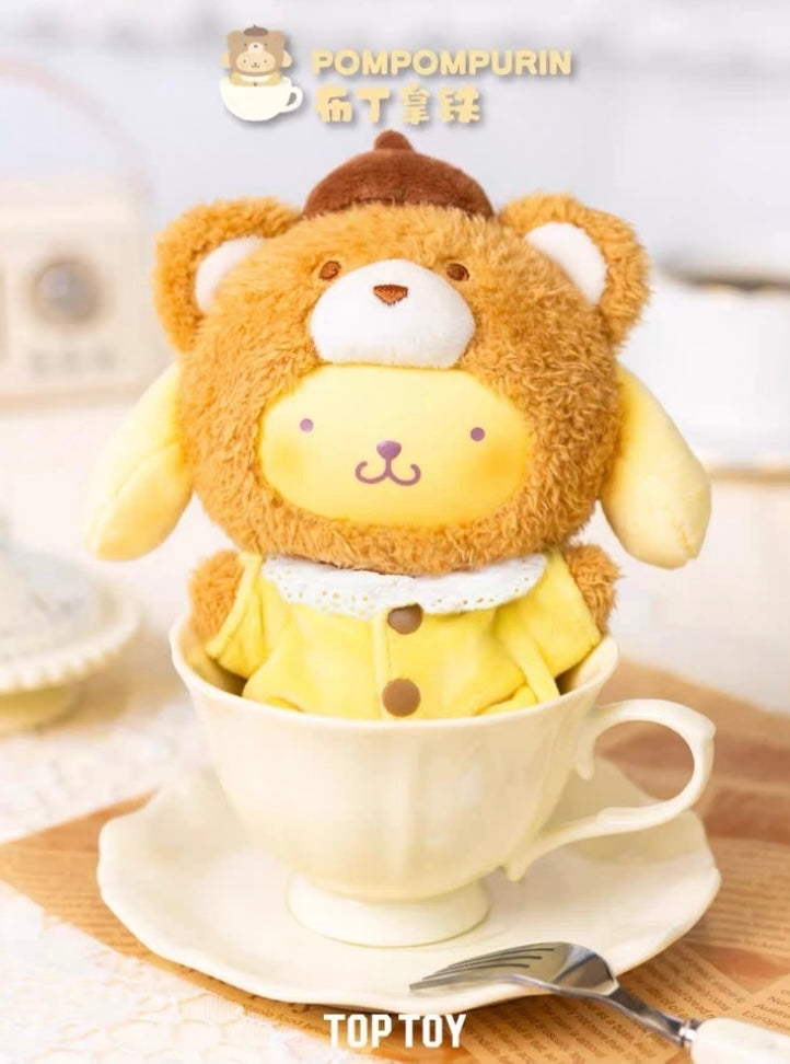 Sanrio Characters Latte Baby Key Ring Plush (One Box - Random Blind Box)