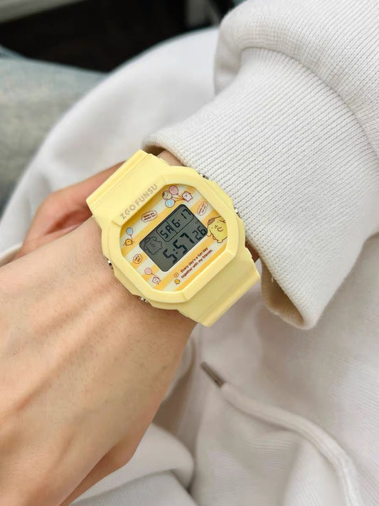 PomPomPurin Sanrio Watch With Backlight Display