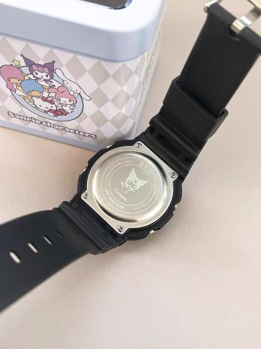 Kuromi Sanrio Watch With Backlight Display
