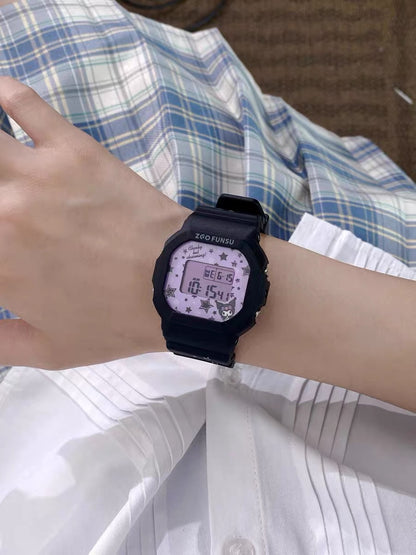 Kuromi Sanrio Watch With Backlight Display