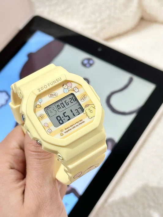 PomPomPurin Sanrio Watch With Backlight Display