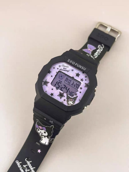 Kuromi Sanrio Watch With Backlight Display