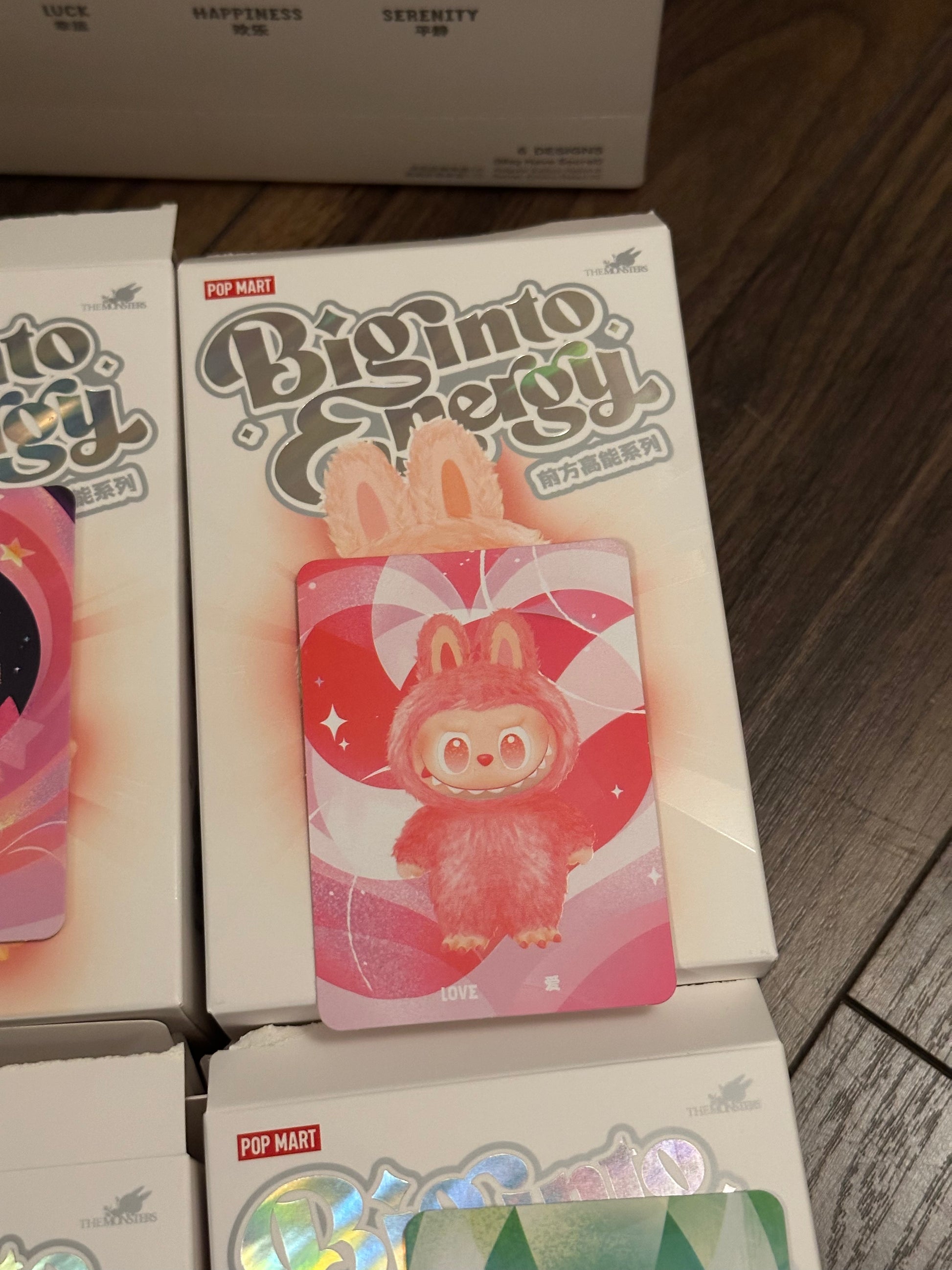 Pop Mart The Monster Labubu V3 BIg Into Energy - Love - sonnyangel.uk