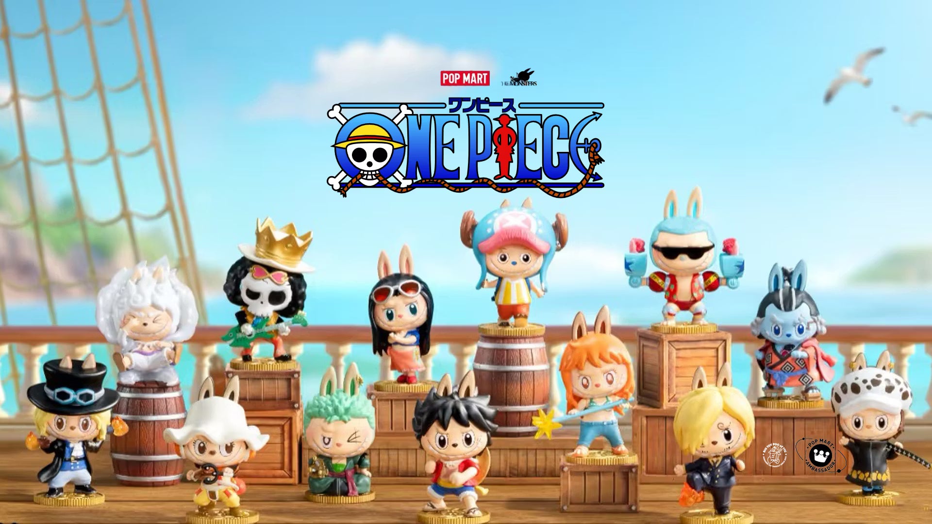 Pop Mart One Piece x The Monsters Labubu (One Box - Random Blind