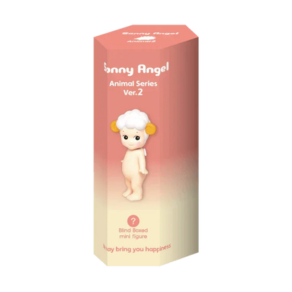 Sonny Angel Animal Series Ver.2 blind boxed mini figure packaging with a sheep character, pop mart collectible
